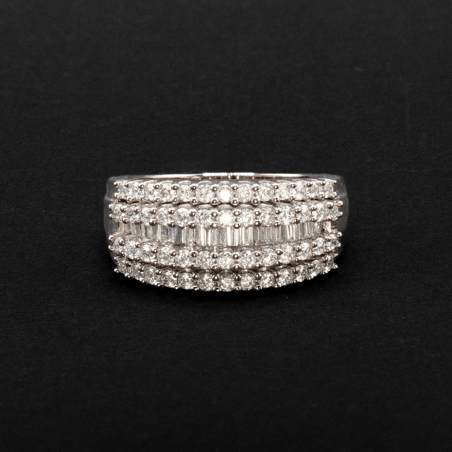 bague bandeau diamants