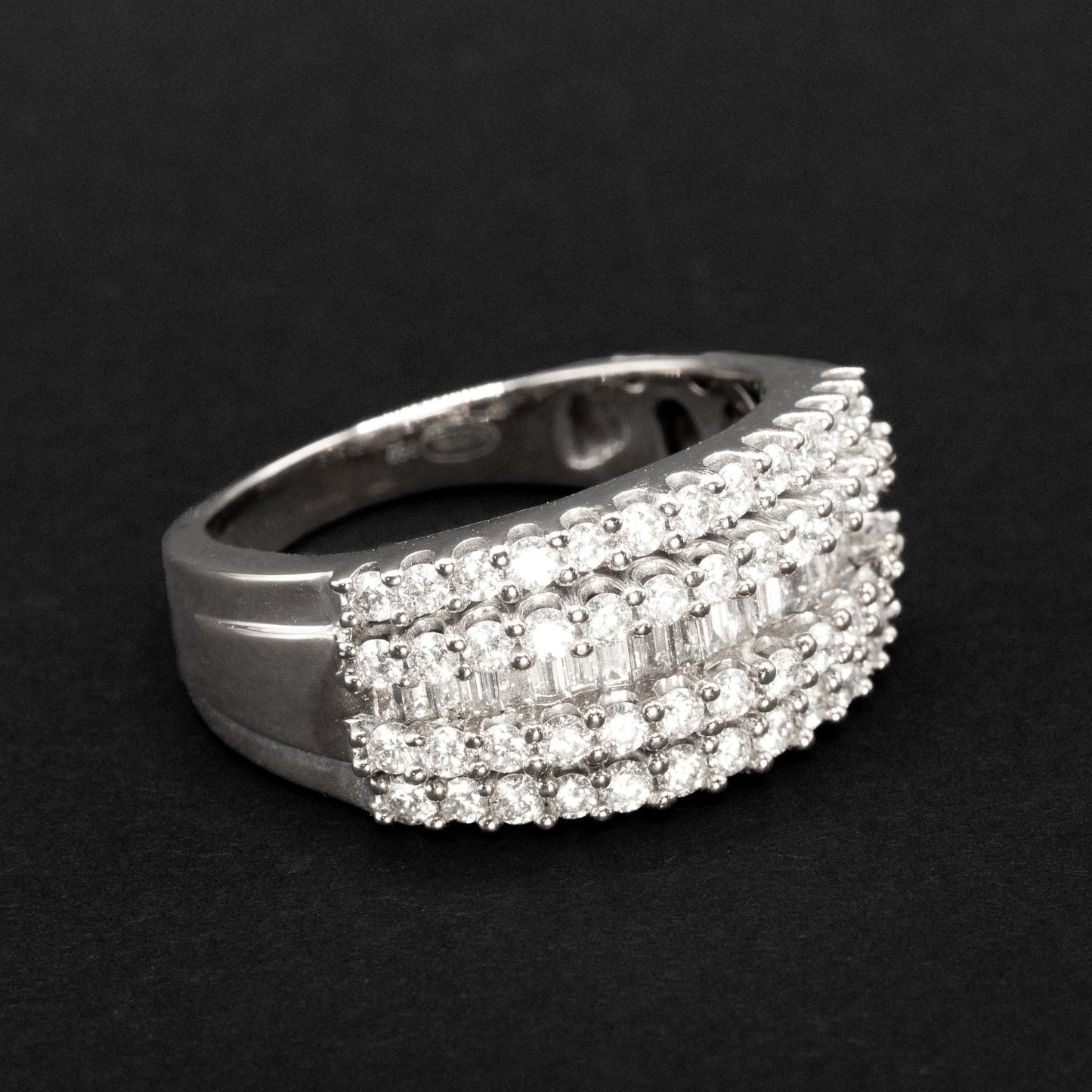 bague bandeau diamants