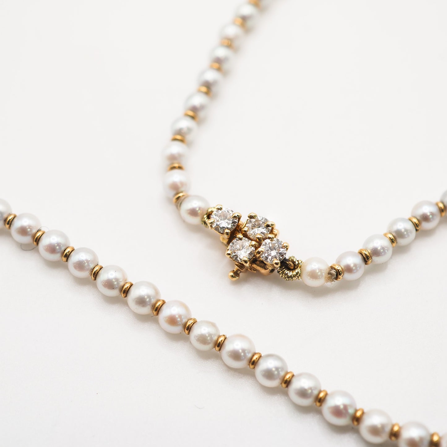 Collier d'époque rubis, diamants et perles