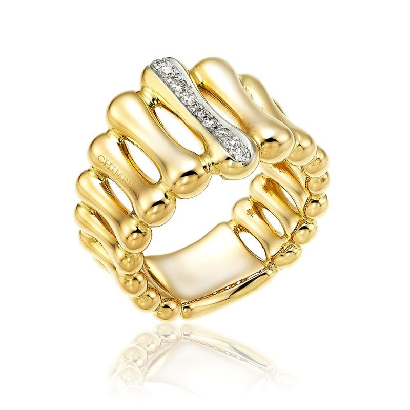 Bague diamants bamboo CHIMENTO