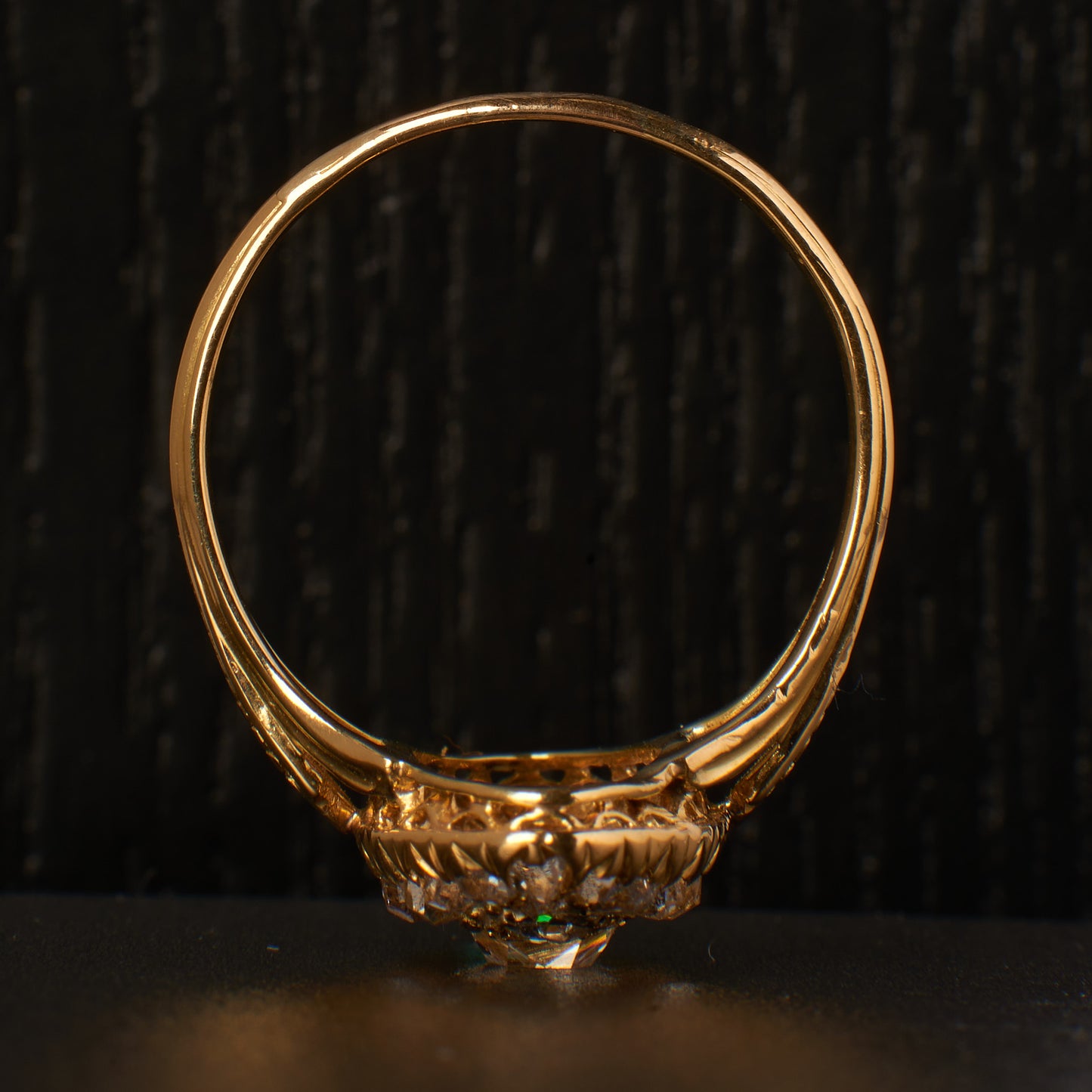 Bague pavage diamant anneau