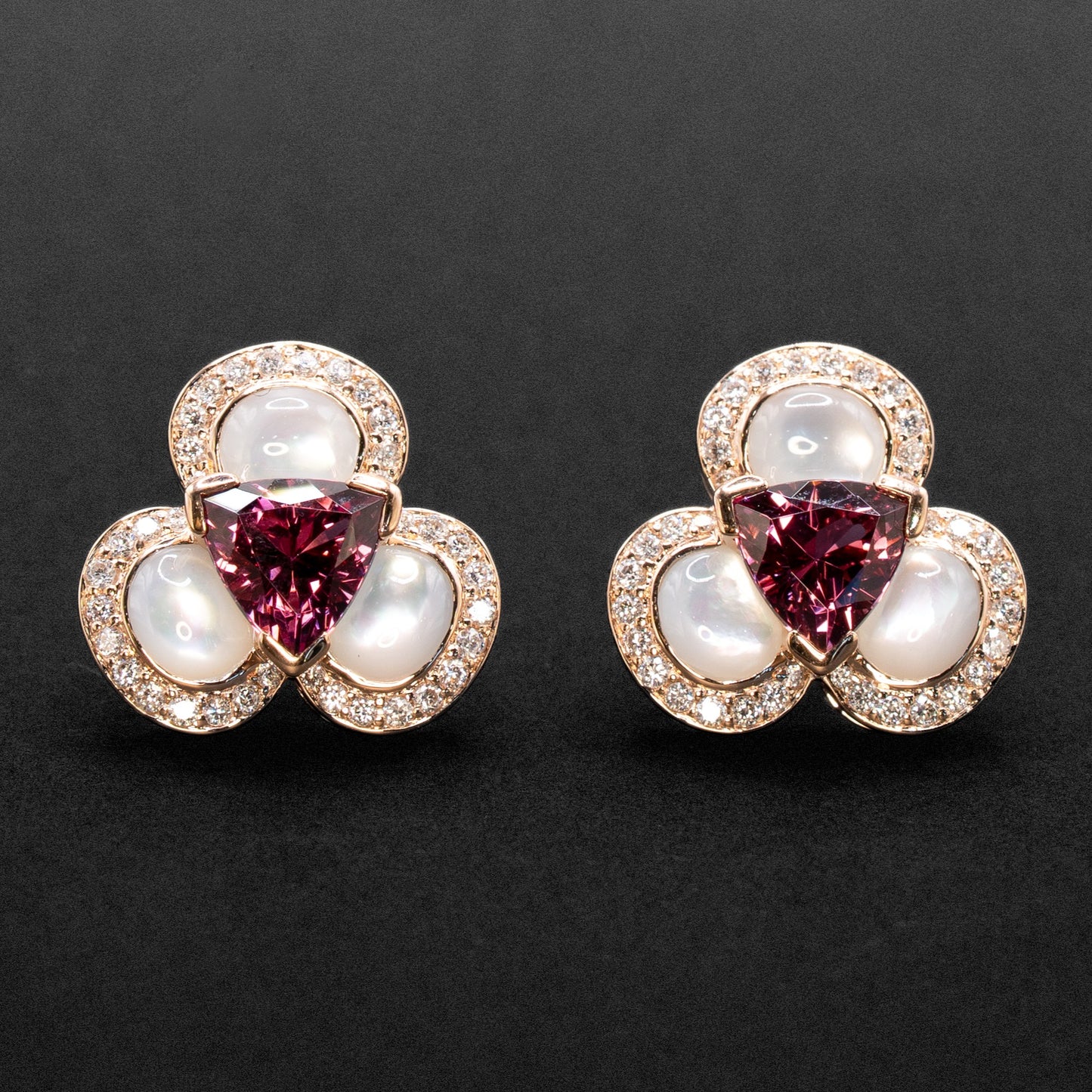 Boucles d’oreilles Flora Pensée — Isabelle Langlois