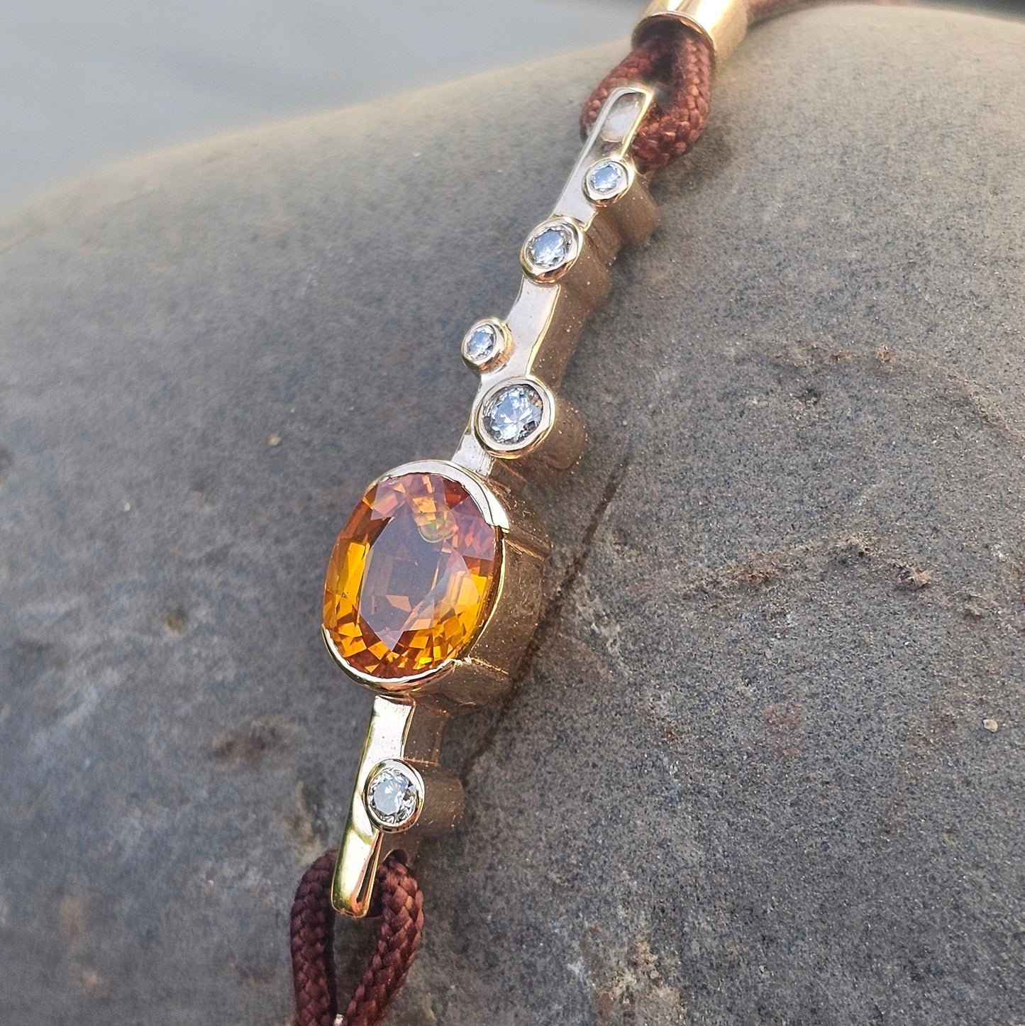 Bracelet "Nova" saphir orange