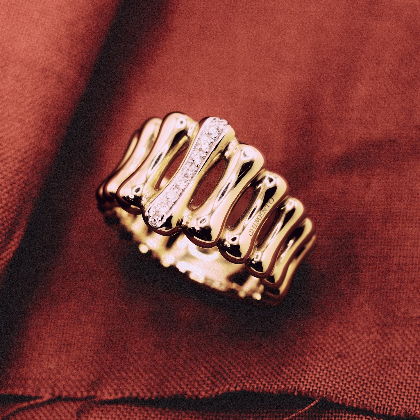 Bague diamants bamboo CHIMENTO