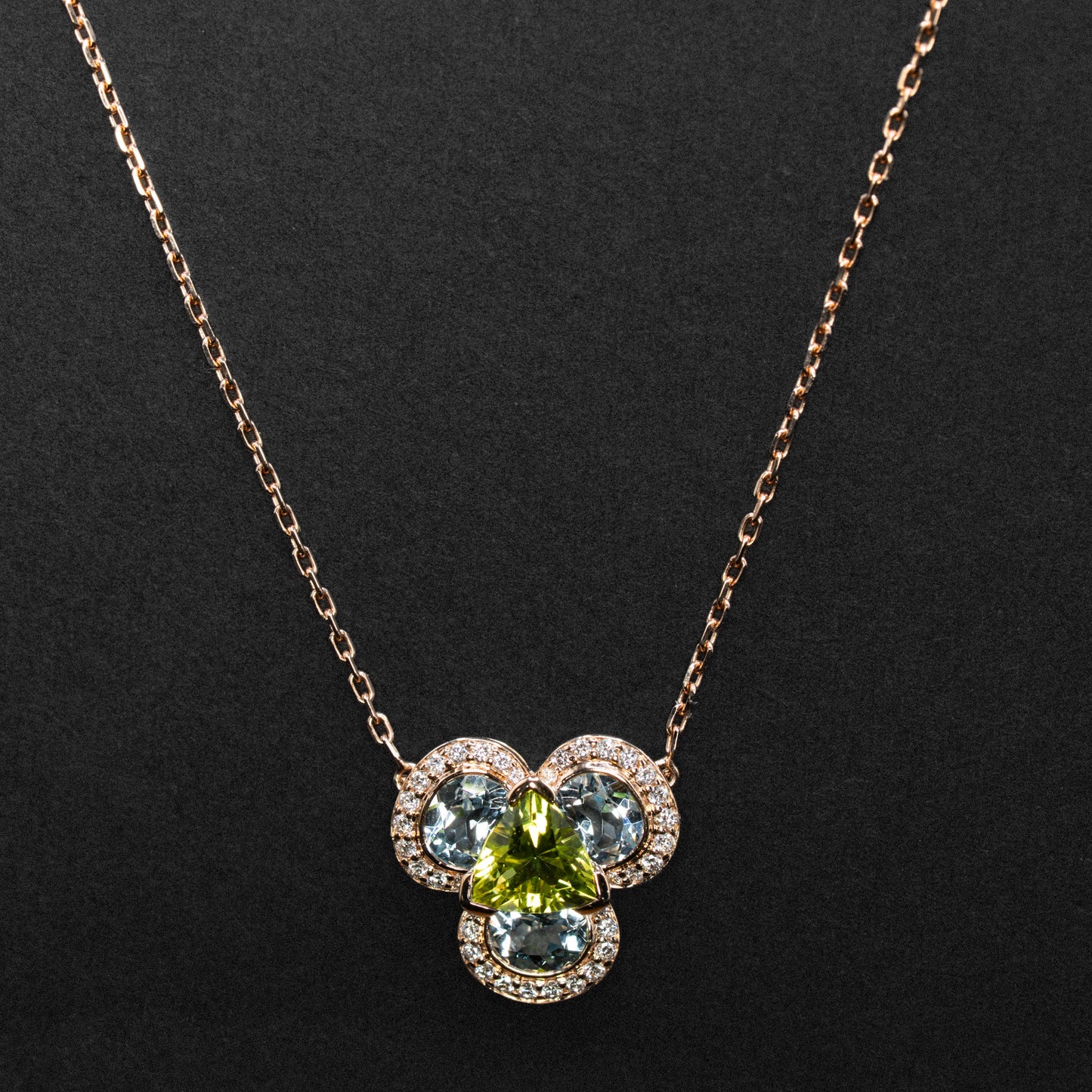 Collier Flora Pensée - Isabelle Langlois