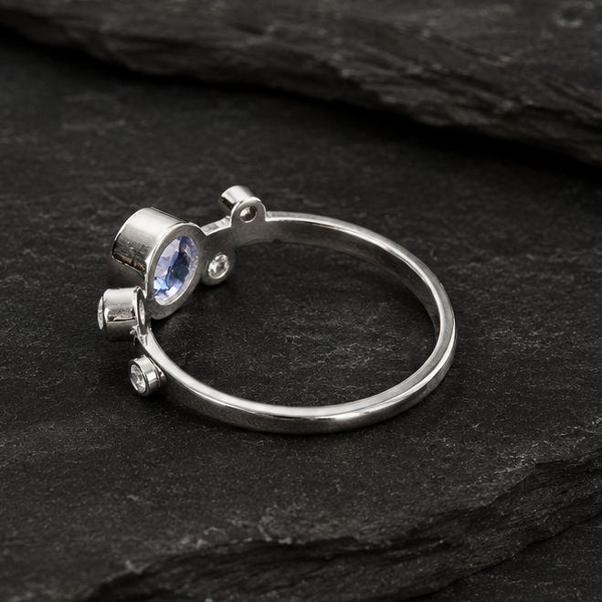 Bague "Asteria" saphir