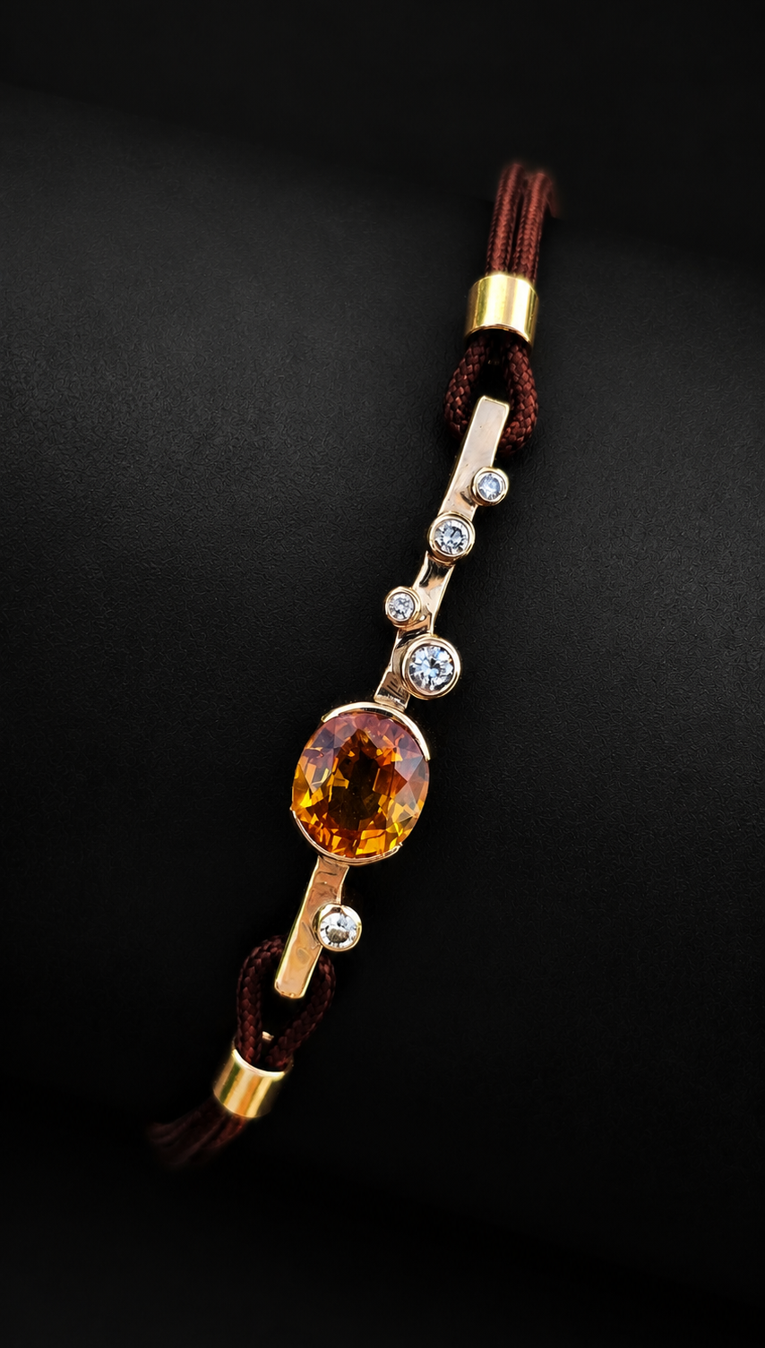 Bracelet "Nova" saphir orange