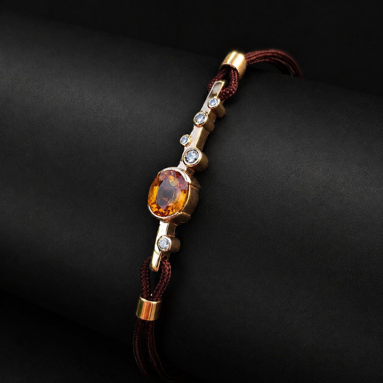 Bracelet "Nova" saphir orange