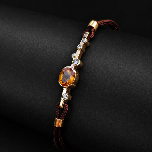 Bracelet "Nova" saphir orange