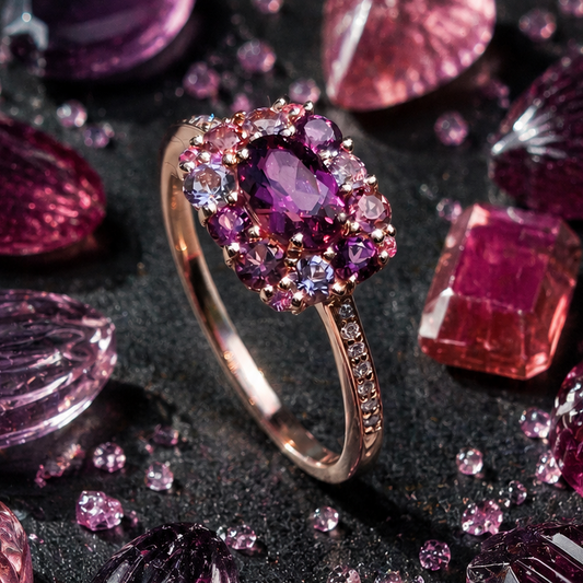 Bague "émotion" mini Full rose - Isabelle Langlois