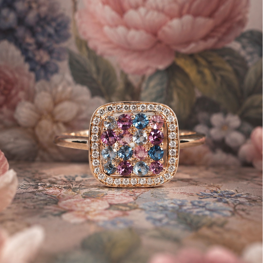 Bague Tutti-Fruitti Hortensia - Isabelle Langlois